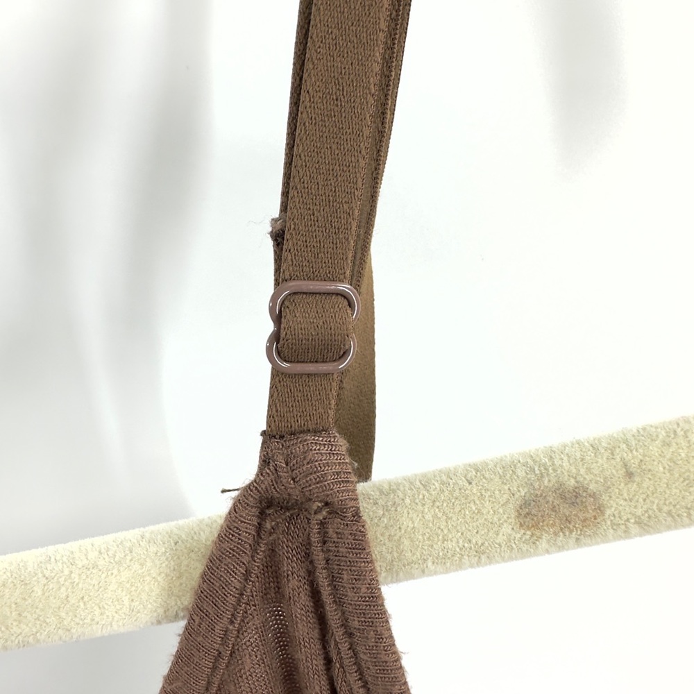SKIMS Keyhole Maxi Dress Womens Size XL Wood Brown Soft Lounge Stretch - Picture 4 of 10